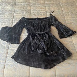 Forever 21 sparkly Off the shoulder romper